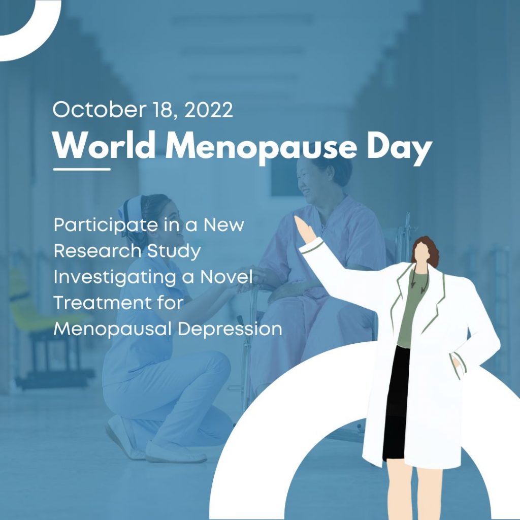 Participate in a New Research Study Investigating a Novel Treatment for Menopausal Depression